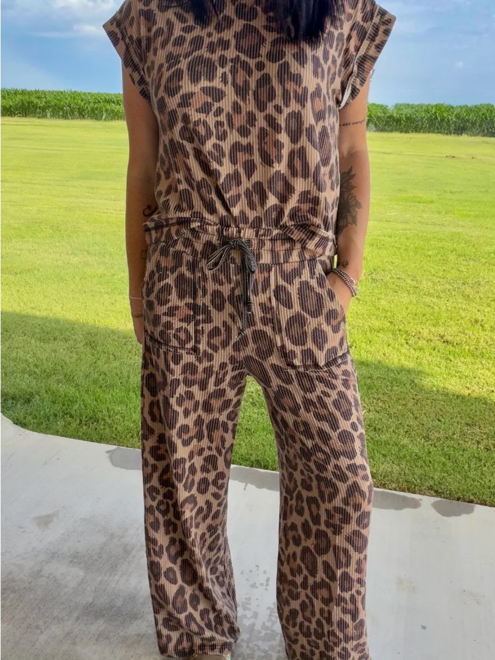 Spotted Wild Ribbed Top - Picture 6 of 8